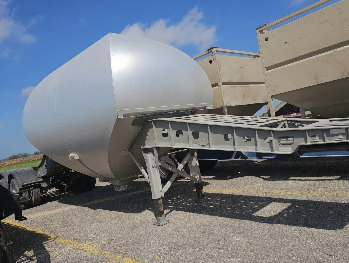 SandHero sand hopper trailer